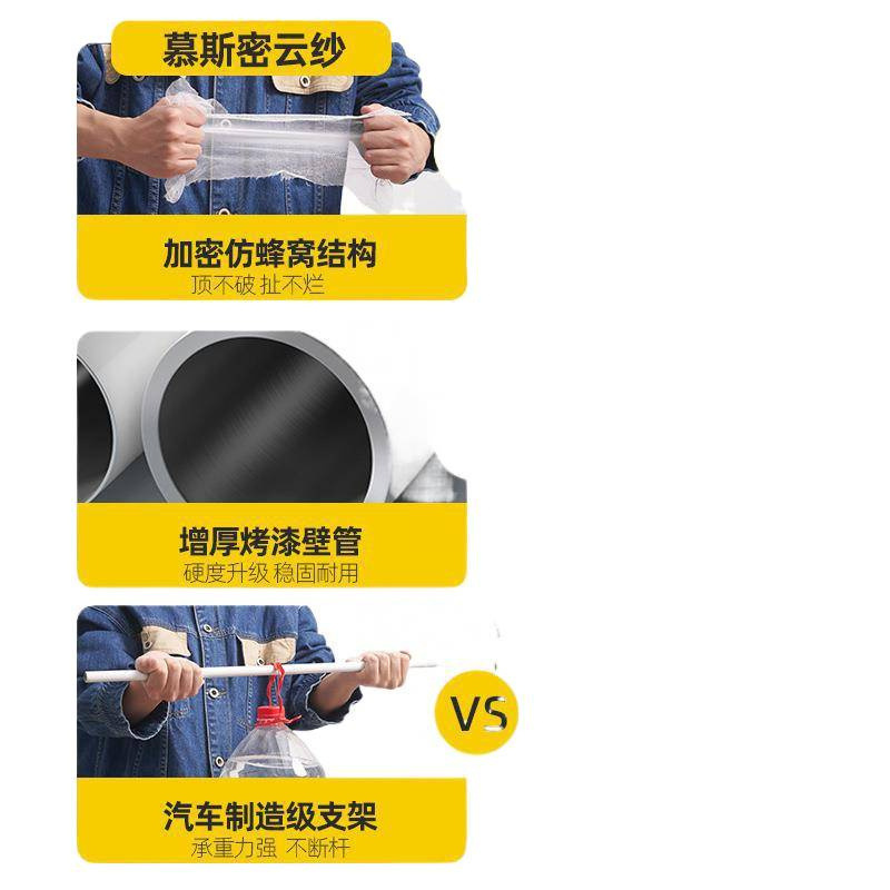 三开门落地蚊帐家用2025新款卧室免安装支架杆加粗加厚宫廷风|undefined