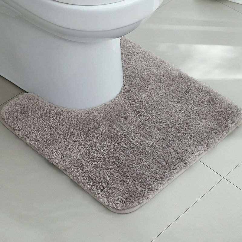 Alfombrilla antideslizante en la puerta del baño flocado Alfombra absorbente gruesa Alfombra de entrada del inodoro Alfombrilla de la puerta Alfombra de la cama del dormitorio