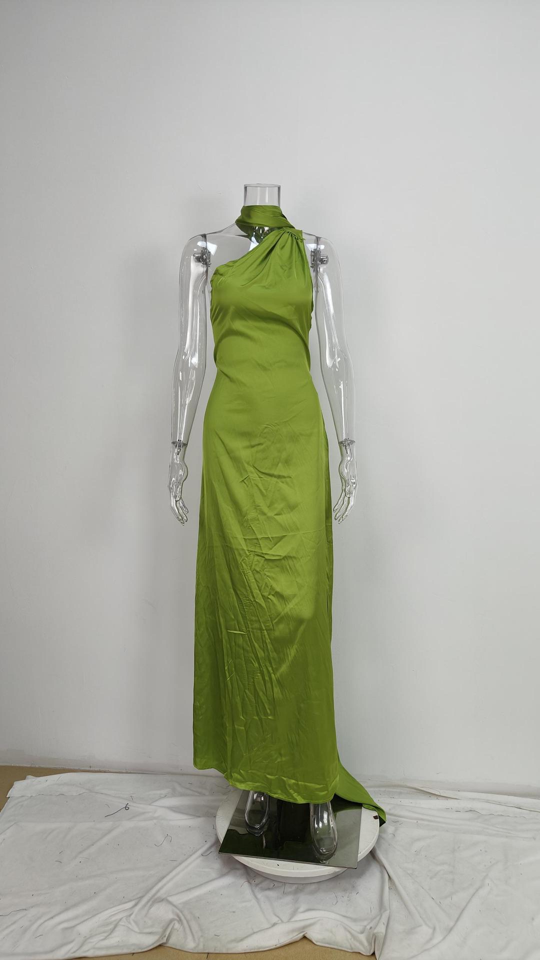 Sexy Style Wholesale Women's Sexy Solid Color Solid Color Daily V Neck Sleeveless Sheath Dress