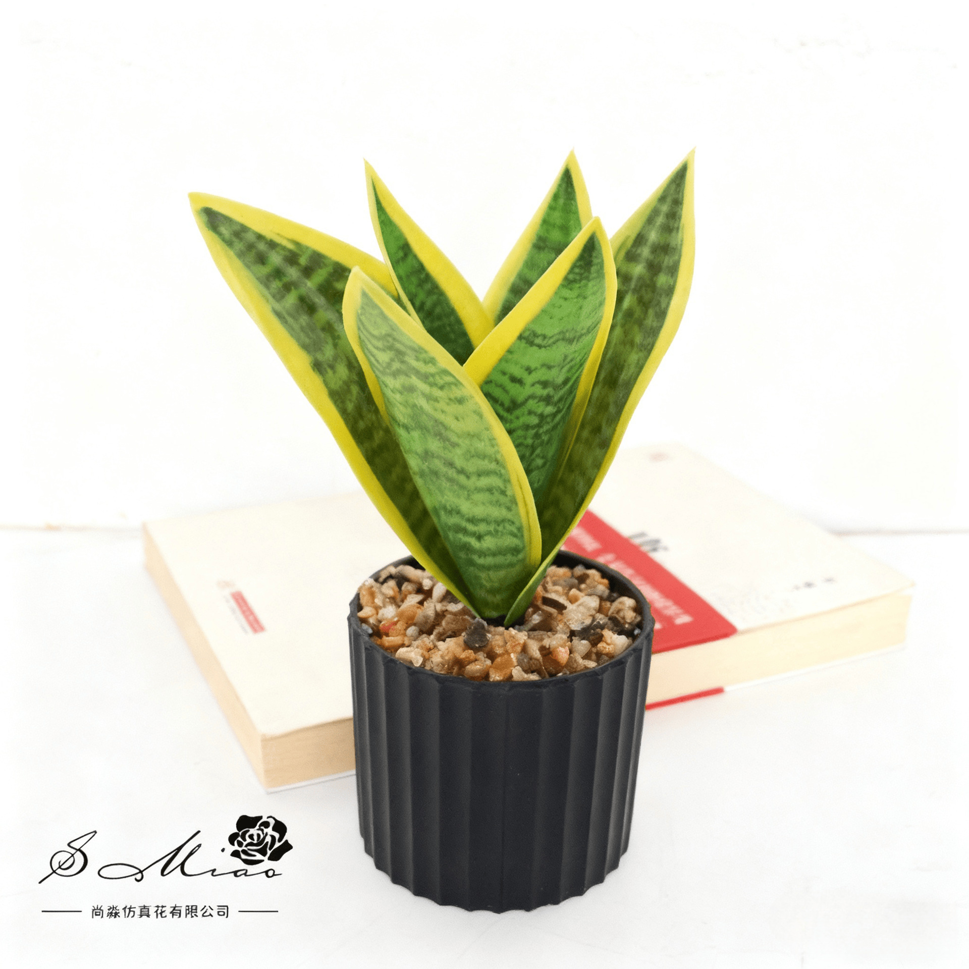 Flores falsas de alta calidad hojas de orquídea tigre flores de simulación de bonsai decoración creativa de moda plantación verde artificial simulación de maceta