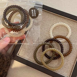 电话线发圈头绳女2025新款皮筋扎头发高弹力耐用头圈发绳头饰