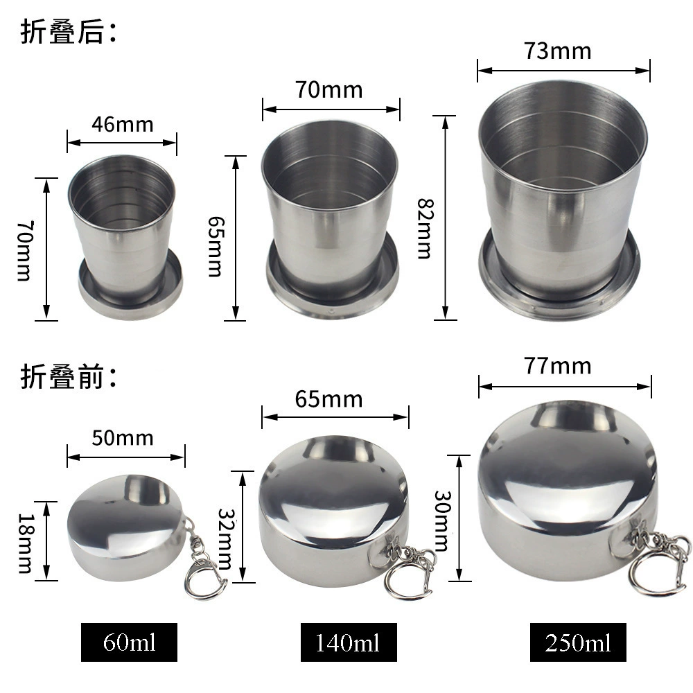Креативный маленький ручной shot glass из нержавеющей стали для путешествий, оптом