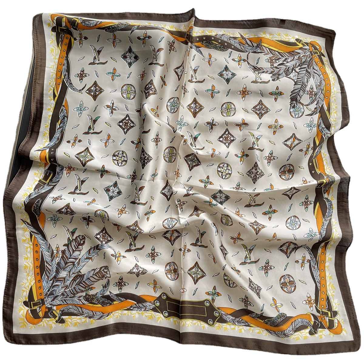 Universal retro handkerchief, neckerchief, scarf, thin weaving