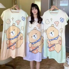 �羳�ӷʴ���Ůʿ��ó˯ȹ��ͨӡ�������ǿ�������ȹ���⴩�Ļ�ȹ
