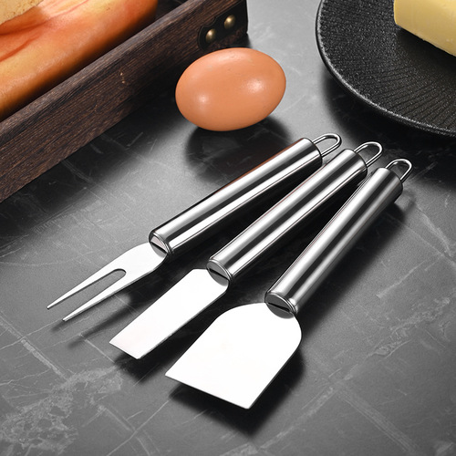 Six-piece stainless steel cheese knife set, creative butter cheese knife, cheese knife, cheese slicer, baking tool
