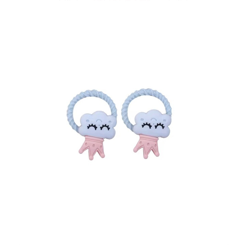 La cuerda del pelo del bebé de las muchachas de la banda de goma de los niños no lastima el pelo Los accesorios del pelo del pulgar del tamaño pequeño atan la banda de goma del pelo