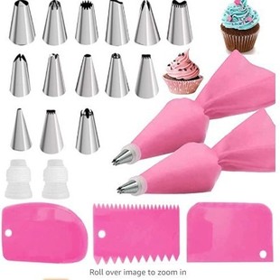 decorating bag suit TPU decorating bag suit silicone decorating nozzle silicone ring baking tool