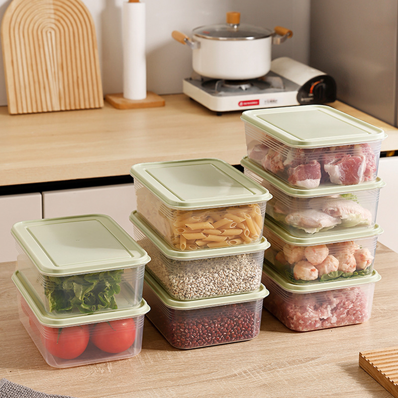 大容量冷蔵庫収納ケース専用タッパー冷凍野菜卵キッチン食品整理ケースシール神器|undefined