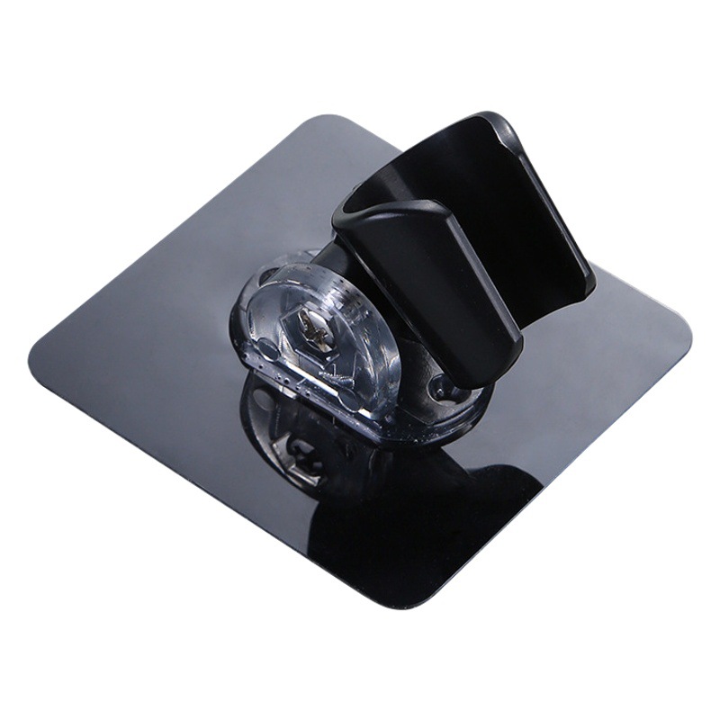 Baño de ducha montado en la pared de almacenamiento de rack sin Punch ventosa adhesivo ducha giratoria base boquilla soporte Accesorios Rack