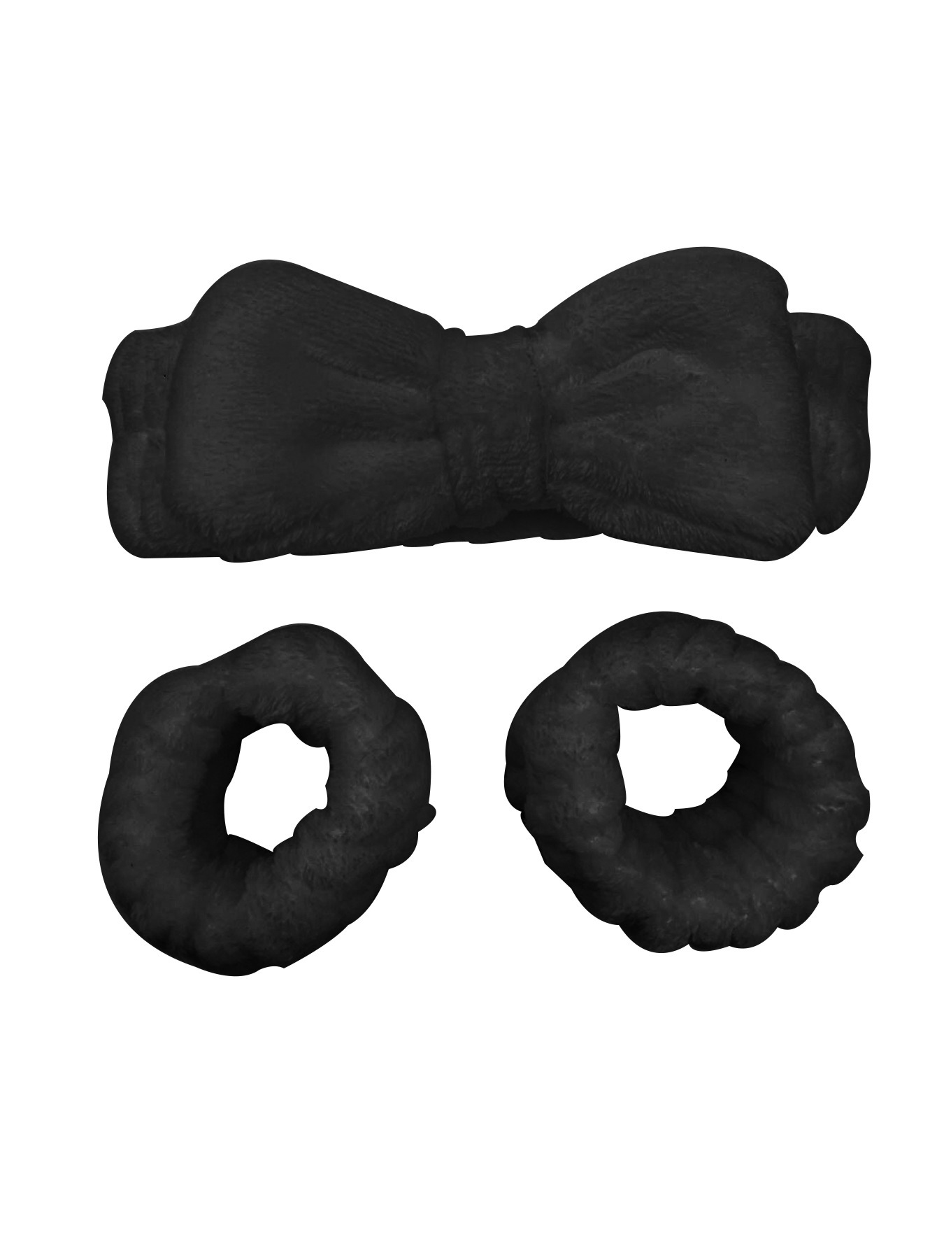 Arco banda de pelo al por mayor de las niñas de color sólido todo partido de maquillaje absorbente de sudor-limpieza lavado de cara correa de muñeca de franela banda de pelo