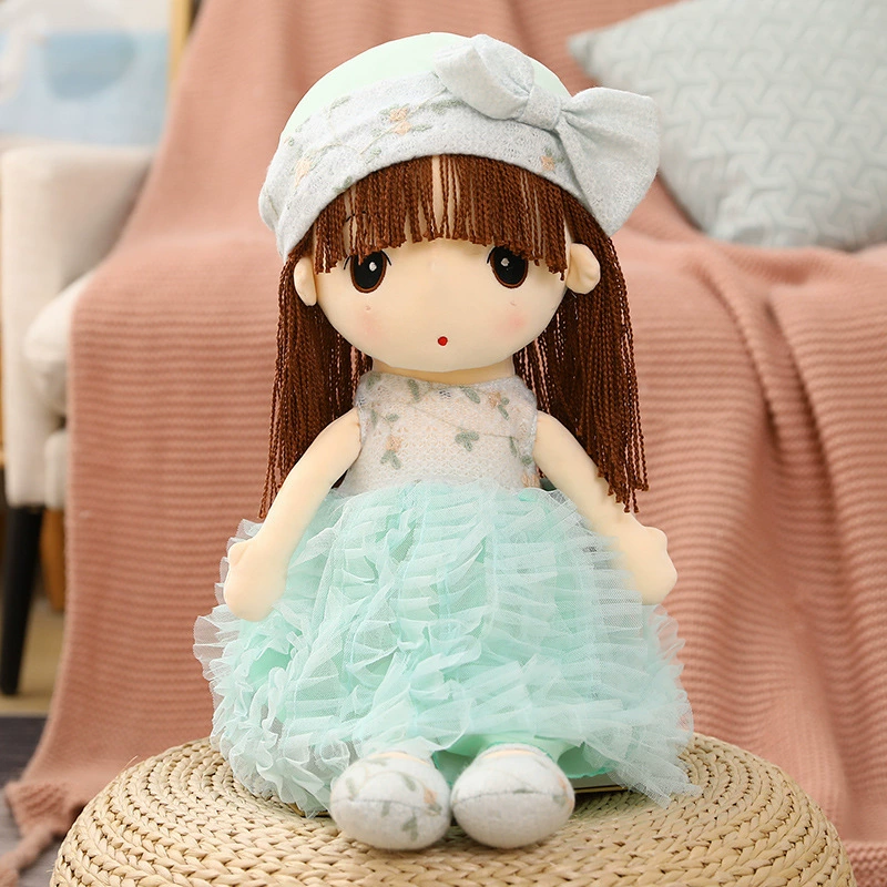 Knitted lace children's doll, Birthday gift