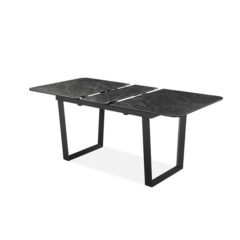 Wal-Mart moderna mesa de comedor de tabla de roca simple retráctil plegable rectangular mesa de negociación nórdica mesa de comedor