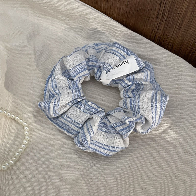 Lazo para el cabello de intestino grueso de encaje de alta calidad de Corea del Sur, flor para la cabeza duradera de todo fósforo, banda de goma de alta elasticidad, bufanda cuadrada, cuerda para el cabello