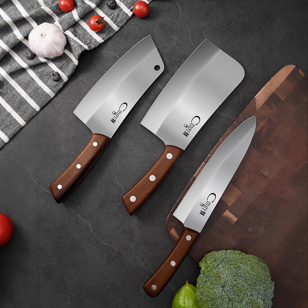 Kit de cuchillo de cocina doméstico cuchillo de corte de carne de mujer cuchillo de corte de hueso de corte de corte de corte de corte de verduras de cocina de alimentos suplementarios de corte de cocinero de frutas