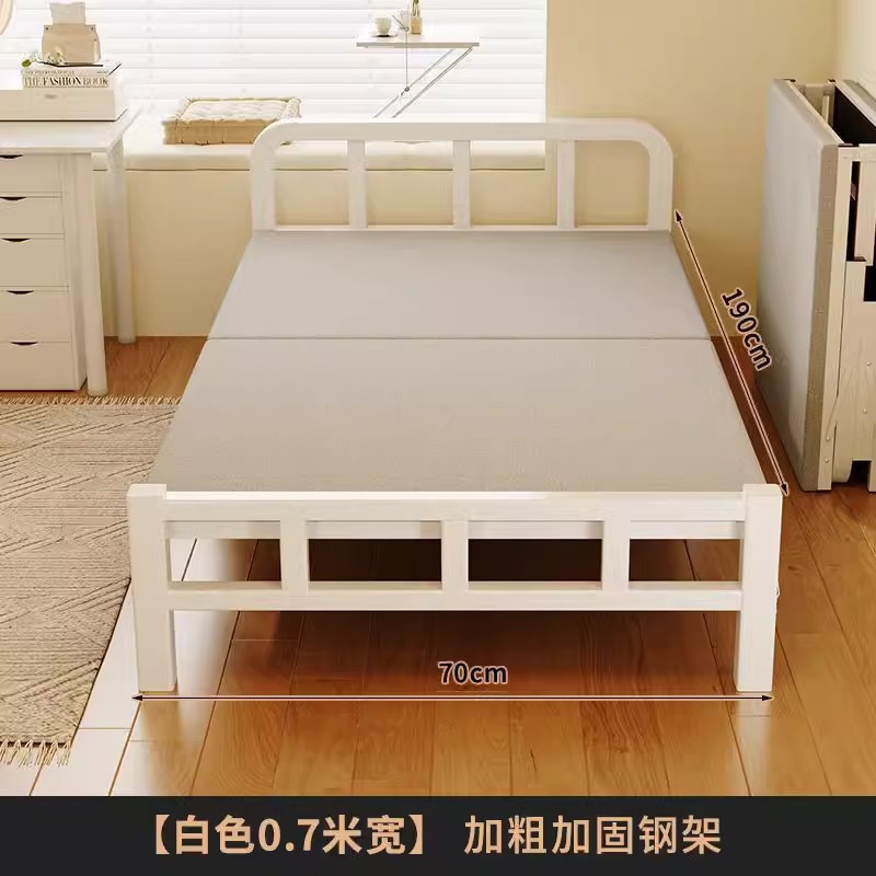 Fábrica directa cama plegable cama individual doméstica siesta de almuerzo para adultos cama pequeña de 1.2 metros reforzada cama de placa dura cama extra