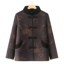 60岁妈妈冬装棉袄加绒加厚老人冬季棉服女老太太外套保暖奶奶棉衣