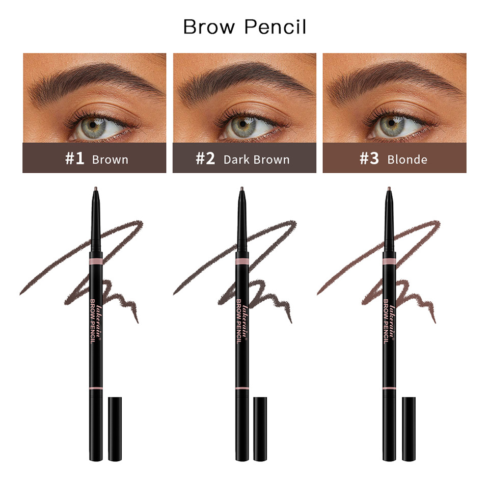 Lakerain Eyebrow Pencil Two-in-One Wild Eyebrow Pencil Specification drawing