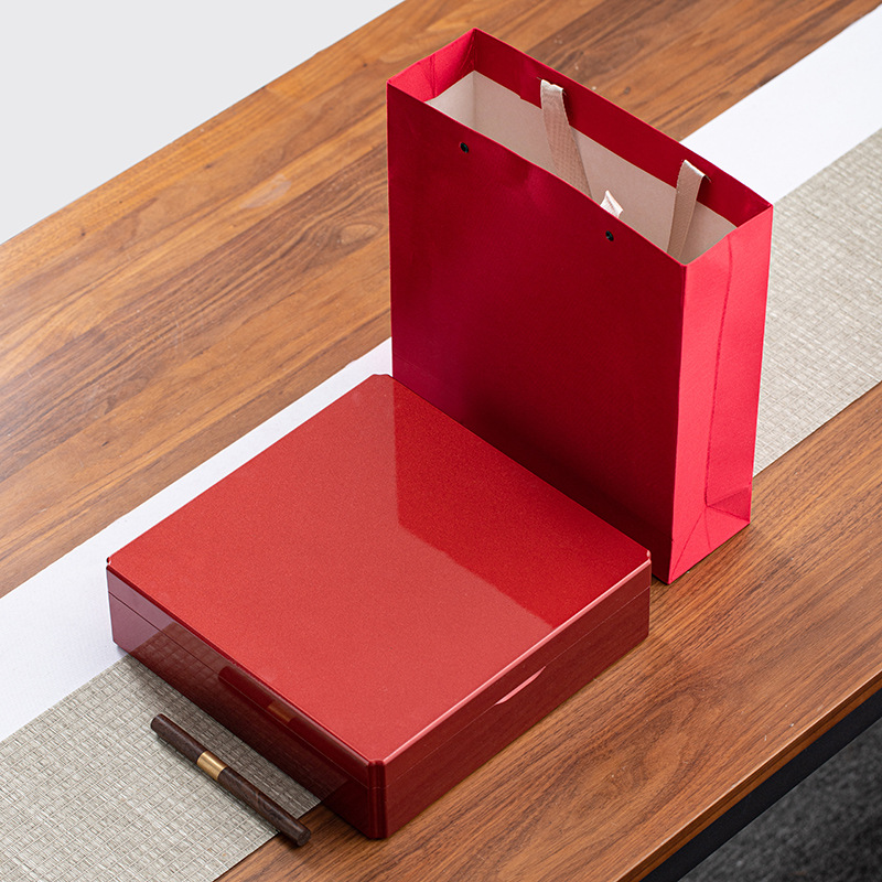 现货批发亮光钢琴烤漆木盒商务礼品茶饼礼盒茶叶包装盒普洱茶白茶