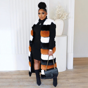 Imported Whole Leather Fox Fur Vest Women's Long Korean Style Slimming Look Fur Vest Winter