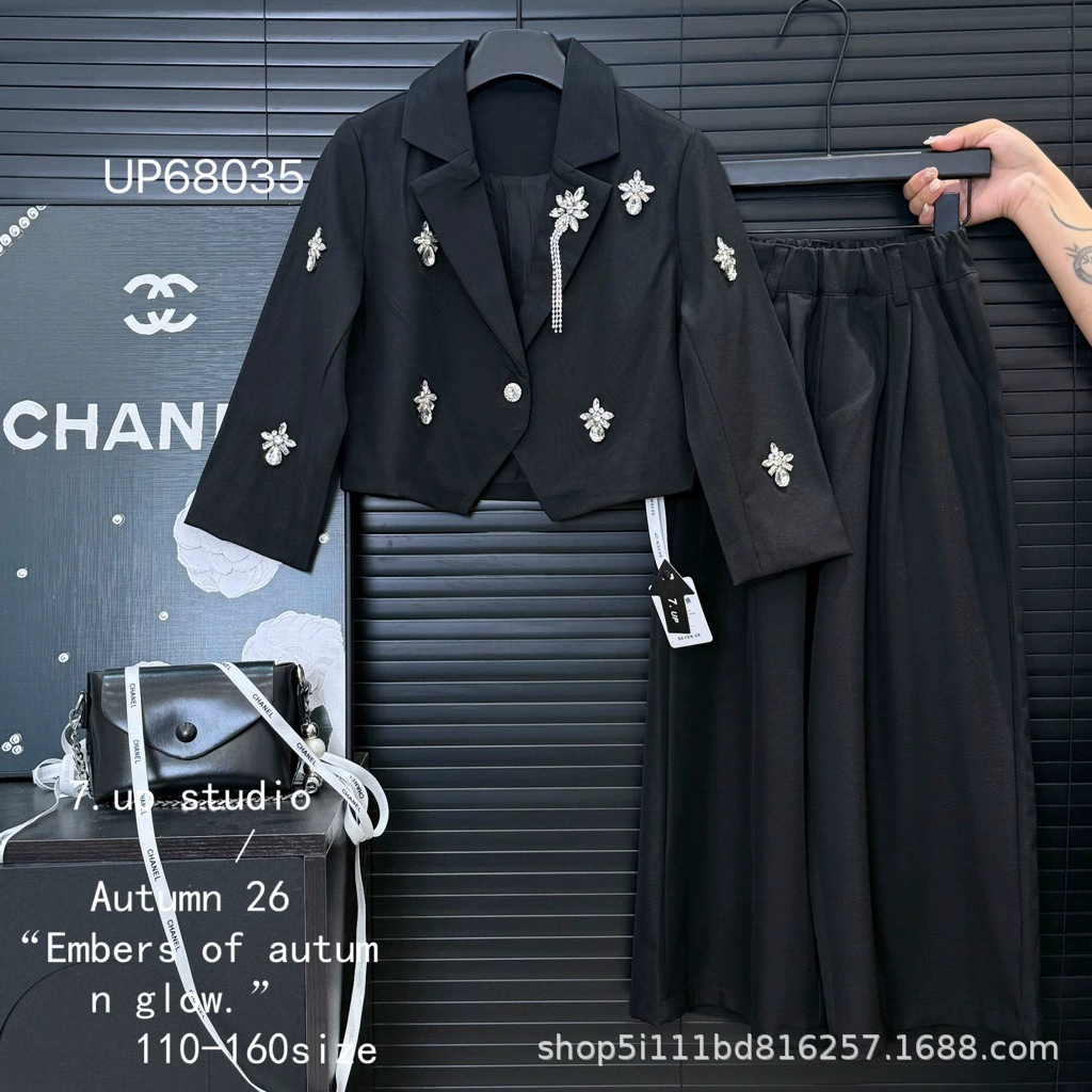 Детский костюм для девочек Lipei, модный костюм with стразами, размеры 110-160, осень 2026