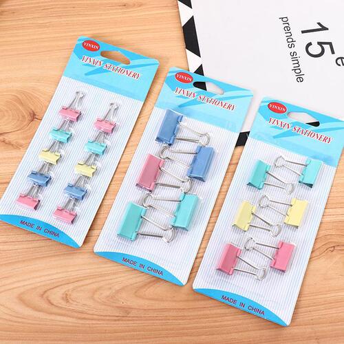 Binder clip, large color multi-functional fishtail clip, medium swallowtail clip, ticket clip, office stationery fixed organizer clip