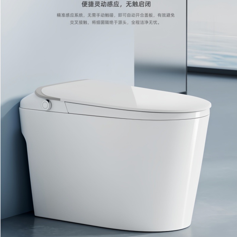 Fábrica de inodoro inteligente en forma de huevo ingeniería pie con asiento de inodoro con tanque de agua asiento de inodoro inteligente sifon de drenaje