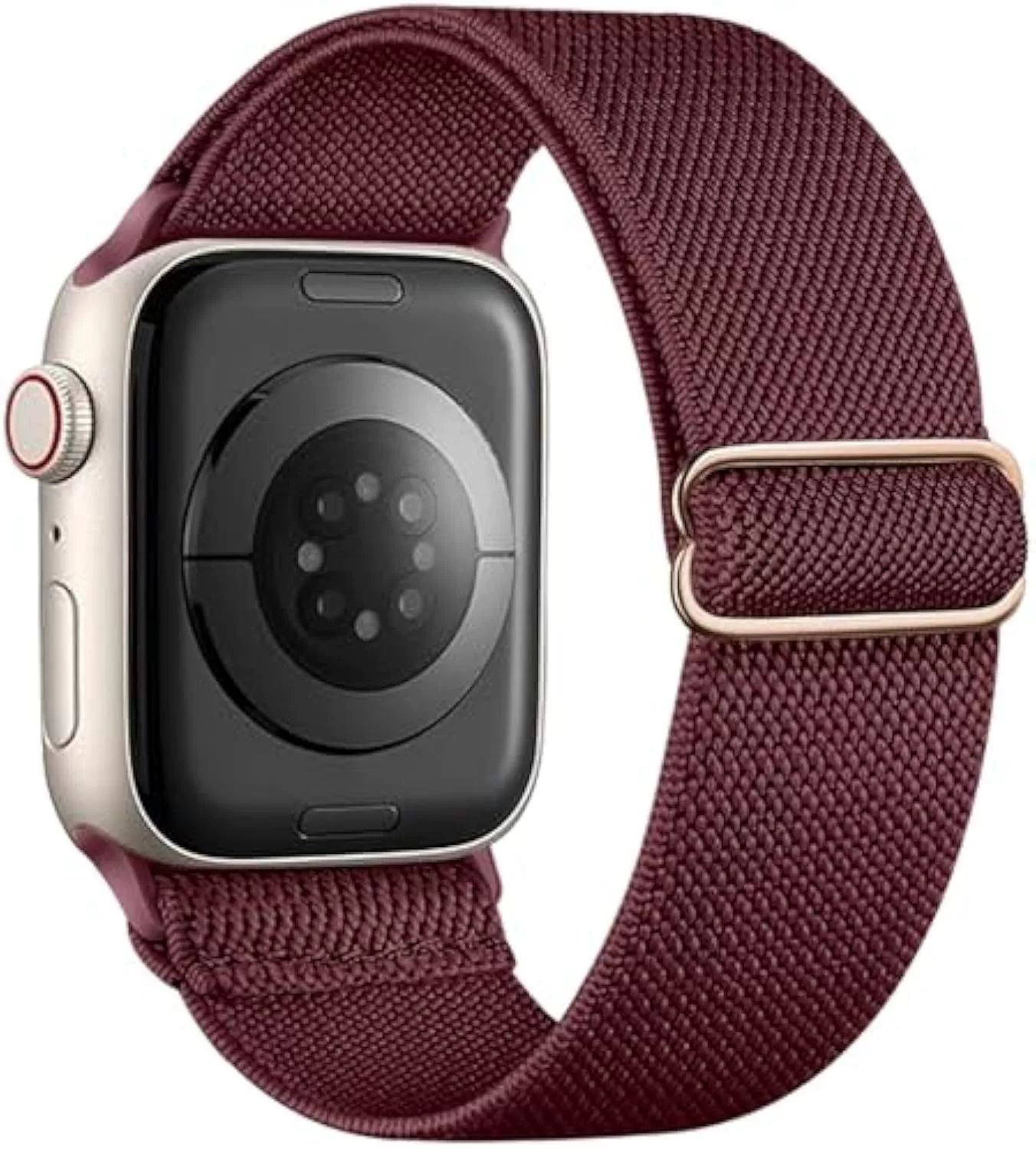 Ремешок-брет для часов (Apple) плетеный нейлоновый эластичный, регулируемая пряжка, совместим 38–49 мм