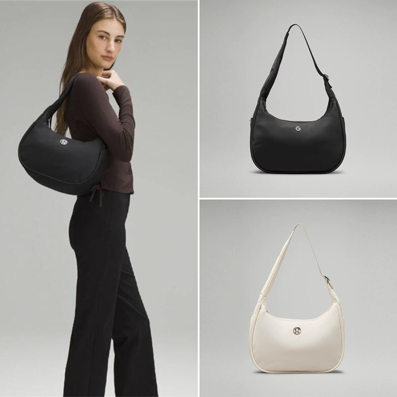 Cross-Border Trendy Lululemon Mini Shoulder Bag 4L Shoulder Bag Armpit Bag Dumpling Bag Croissant Bag