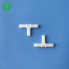 集优等径T型三通宝塔接头PVDF塑料倒钩连接器耐高温抗酸碱
