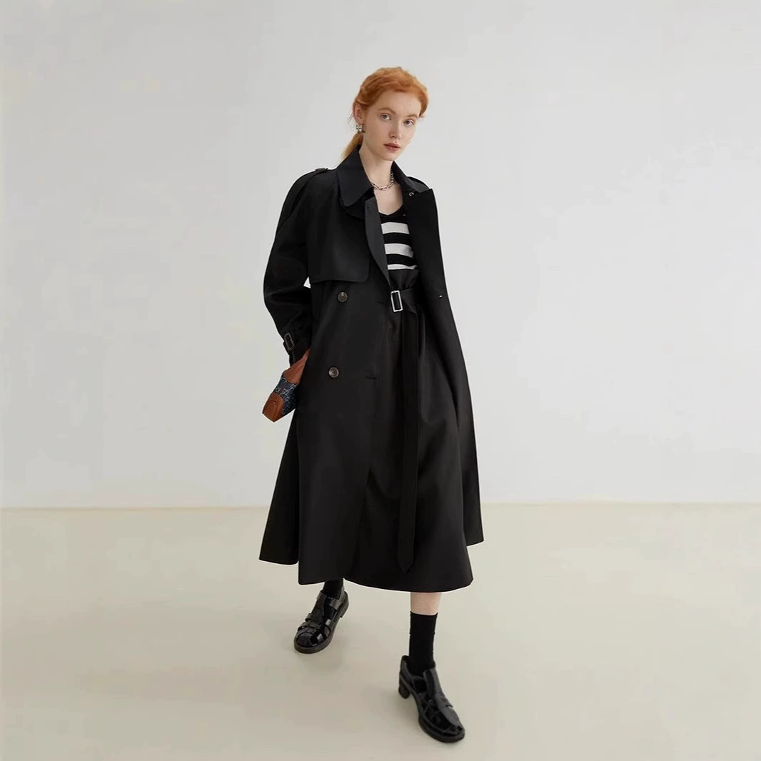 Демисезонное trench coat, модная куртка, британский стиль, премиум