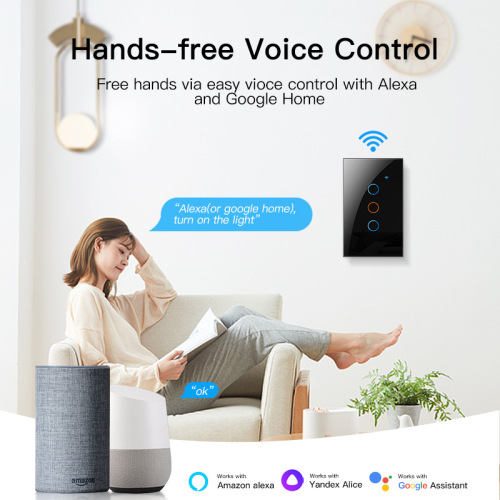 Doodle Smart Switch WiFi Single Live Neutral Universal Version 120 US Standard EU Standard UK Standard Touch Timer Switch for Export