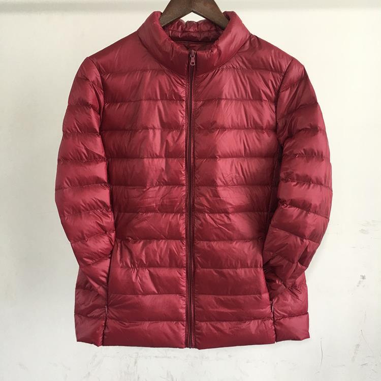 Middle-aged and elderly light down jacket women's short stand collar plus fat increase fat mother outfit extra large size 200kg coat Middle-aged and elderly light down jacket women's short stand collar plus fat increase fat mother outfit extra large size 200kg coat