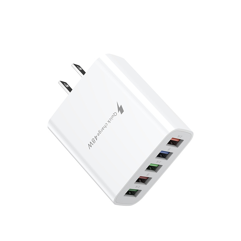 Novi punjač za mobilni telefon s priključkom 5U i više USB priključaka, europski američki standard, britanski standard s brzom glavom, 5V3A_voghion.com