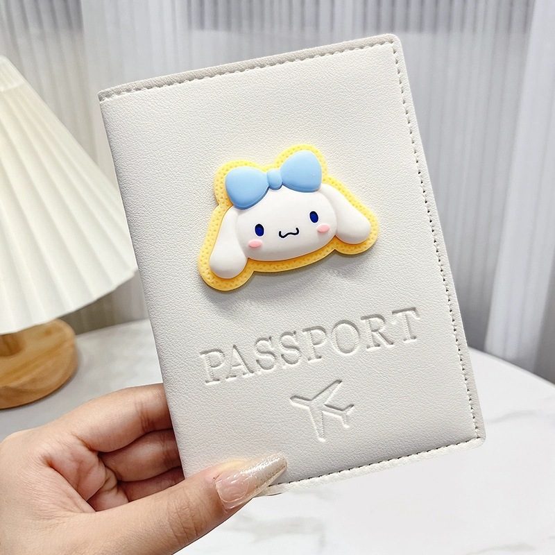 旅行書類バッグ、新しい多機能カードホルダー、女の子向けのかわいい漫画の見栄えの良いパスポート収納フォルダー|undefined