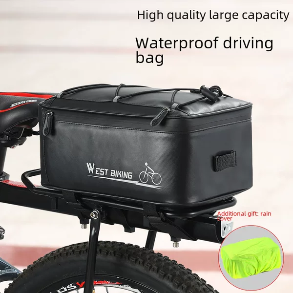 Electric car driving bag back seat bag mountain car tail bag storage bag bicycle riding rear shelf carrying bag waterproof cover