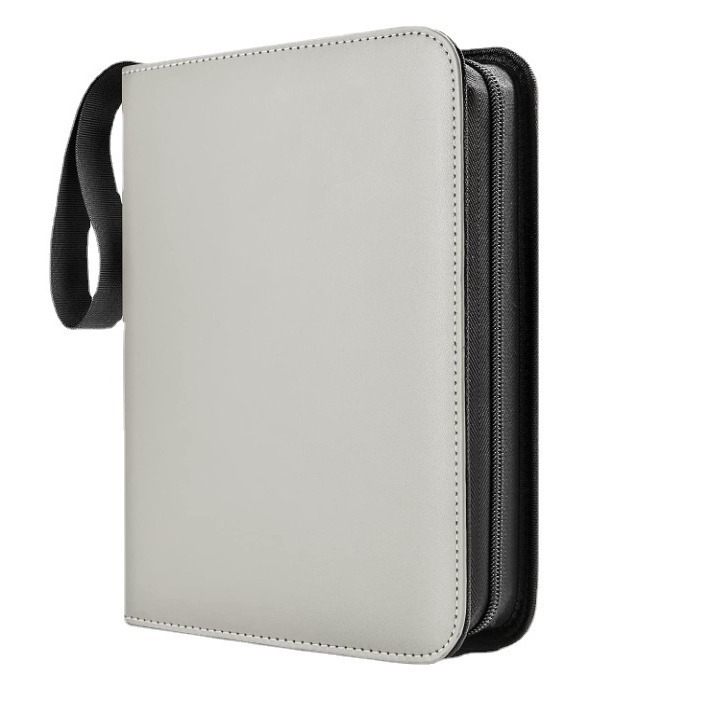 Fábrica lote pelo tesoro Ke Meng color sólido tarjeta de visita Libro 4 rejilla 9 rejilla PU juego tarjeta libro Ultraman colección libro cremallera