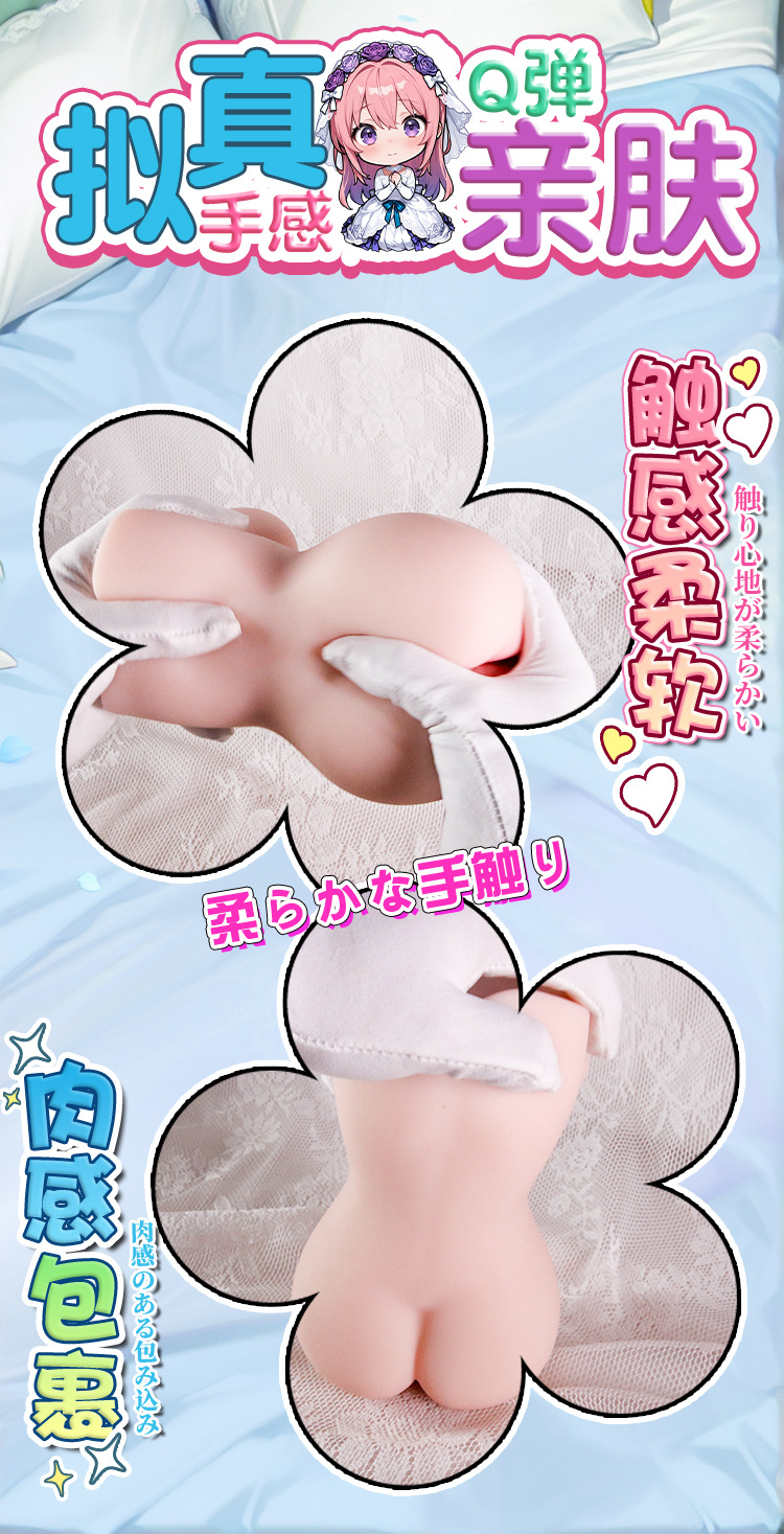 Jiuai Seven Fairies Half-Body TPE Masturbator Cup, Skin-Tone Manual Male Stroker — detail image 12