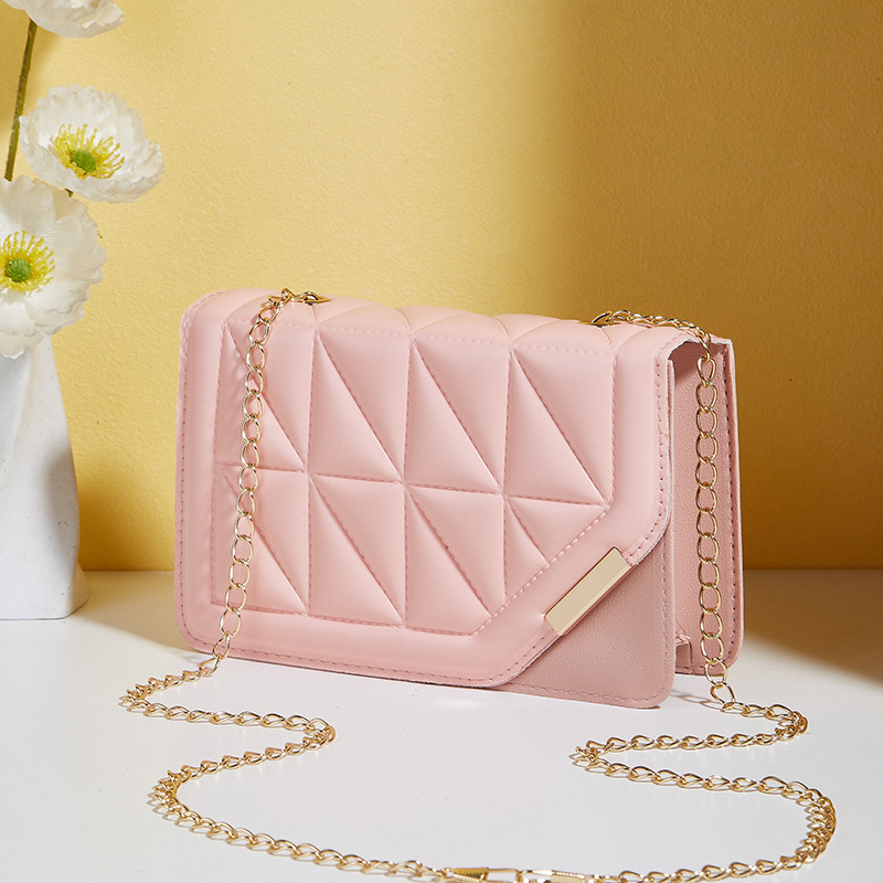 2024 verano nueva moda diamante bolsos de hombro de mujer bolsos de mano de bloqueo magnético de boca inclinada bolsos pequeños