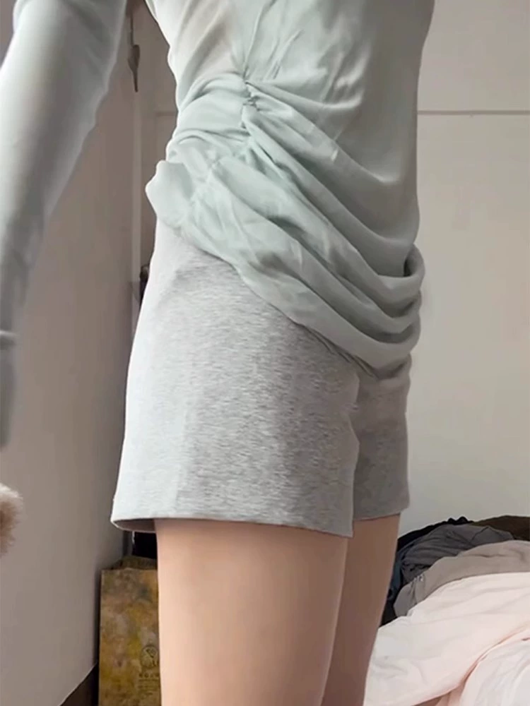 Шорты для отдыха, базовые брюки, для тинейджеров, slim fit, акцент на бёдрах
