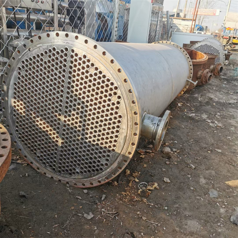 出售二手不锈钢列管冷凝器 石墨冷凝机械  高压真空不锈钢设备