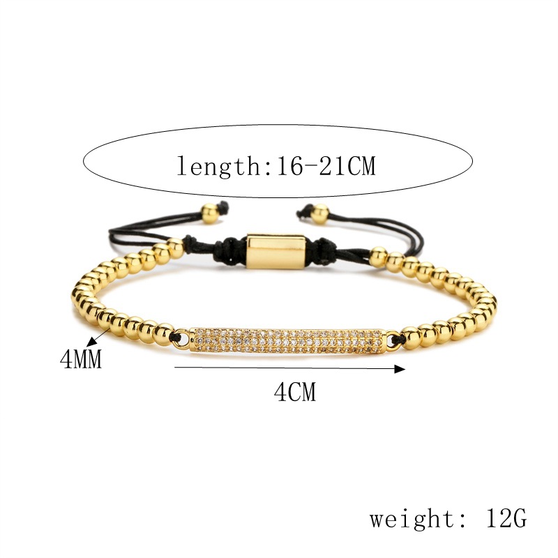 Simple Style Devilu0027S Eye Heart Shape Copper Inlay Zircon Bracelets 1 Piece