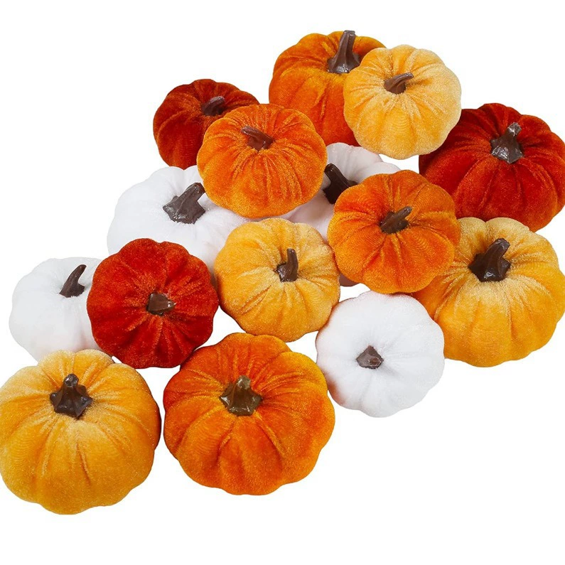 Трансграничное моделирование фланелевой ткани тыквы украшения Хэллоуин цветная ткань тыквы фестиваль украшения украшения украшения с завода прямых продаж