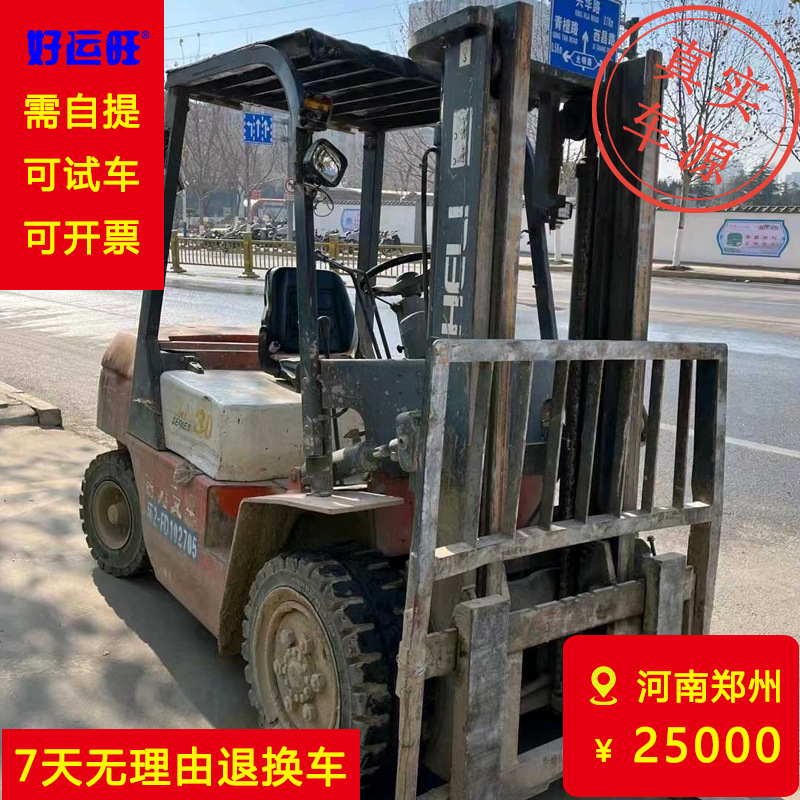 合力3吨正品二手α系列13年升高3米柴油叉车【车在河南郑州】