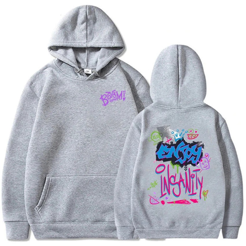 Boom Monkey Cartoon Graphic Hoodies Jinx Arcane Video Game