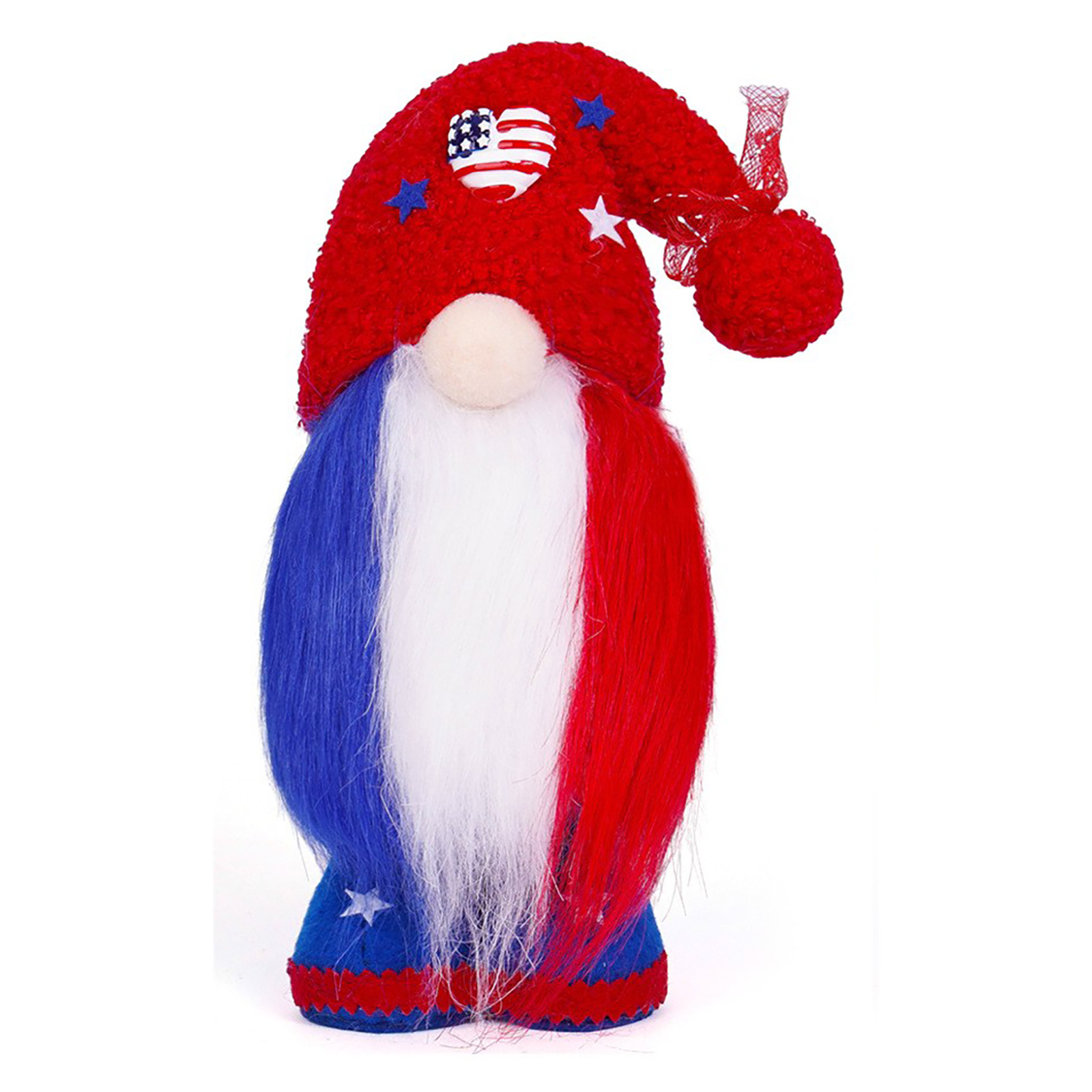 Nuevo Día DE LA Independencia Americana muñeca sin rostro enano Goblin muñeca sin rostro viejo hombre bandera decoración regalo de los niños