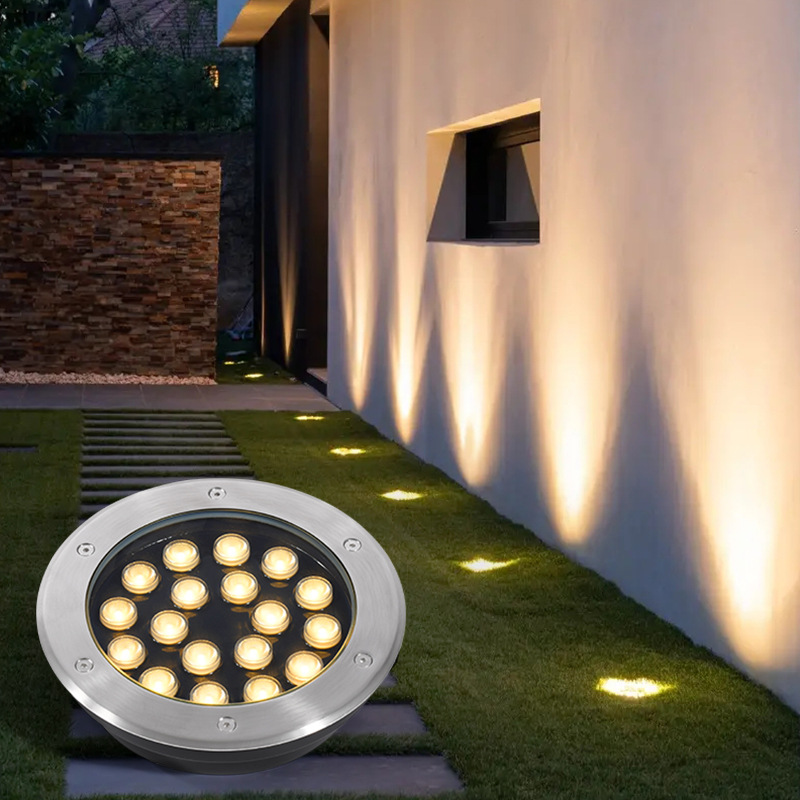 lámpara enterrada LED lámpara de suelo incorporada lámpara de césped impermeable al aire libre lámpara de suelo lámpara de jardín lámpara enterrada lámpara de paisaje