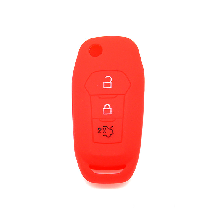 Ford – Silicone Key Cover Car key bag - red