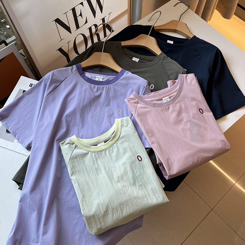 Big factory orders! Lovers Loose Slimming Back Mesh Hollow Breathable Quick-drying Thin Outdoor Short-sleeved T-shirt