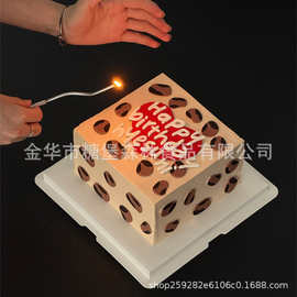 新款豹纹心型happy birthday英文翻糖切模生日蛋糕装饰模具压模