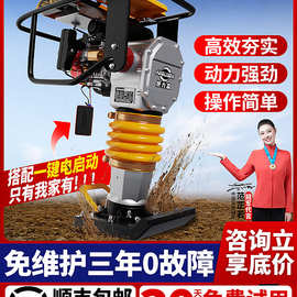 380V220V电动汽油冲击夯打夯机柴油夯土夯实机震动夯两相三相新品